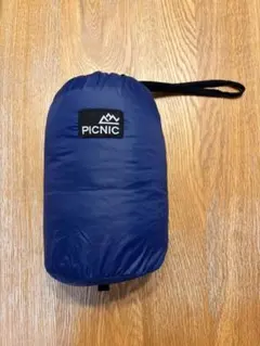 PICNIC ミキハウス ダウンジャケット 130 ネイビー フード付き 袋付き