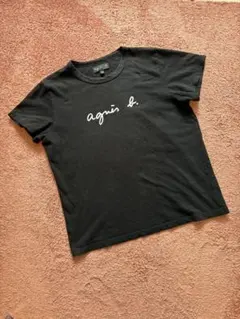 agnès b. ブラック Tシャツ