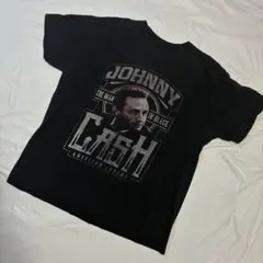 3229] USA古着 ジョニーキャッシュ Tシャツ 半袖 黒 L アメリカ古着
