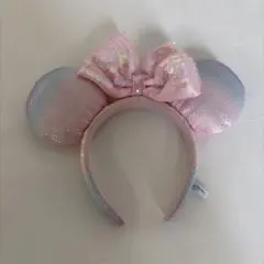 ディズニー　ミニー　スパンコール　カチューシャ