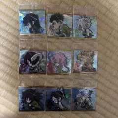 【９枚】ウエハースシール 其ノ六 柱９人セット　デフォルメ