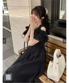 フリルオフショルコルセットワンピース[mb1584] GRL