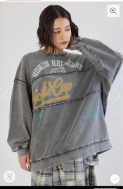 加工アウトシームスウェットトップス❤️プロフ必読！