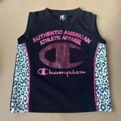 Champion タンクトップ 90サイズ 黒・ピンク