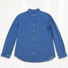 HARE ボタンダウンデニムシャツ インディゴ L 美品のサムネイル