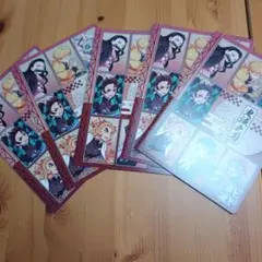 ☆鬼滅の刃☆クリアビジュアルポスター☆無限列車編☆5 枚セット☆