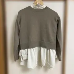 ayamin様☆a.v.v 長袖ペプラムブラウス アイボリーとニットほか2点