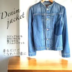 ロンハーマン ヴィンテージ ノーカラー デニムジャケット XS USED加工