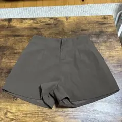 ブラウン ショートパンツ ウエストチャック付き