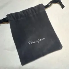 Francfranc 巾着袋 ベロア調 グレーのサムネイル