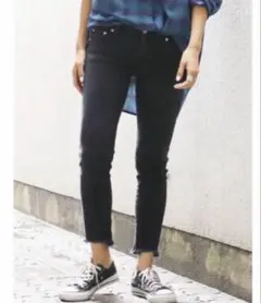 ungrid ブラックフレイドヘムストスリ 24インチ