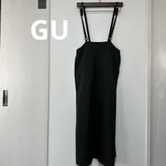 GUブラックサロペット・オーバーオール　Sサイズy2x9k362