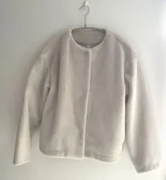 UNIQLO ユニクロ スムースヤーン ノーカラージャケット M レディース