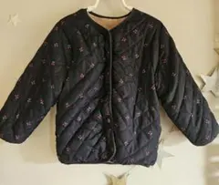 プティマイン　リバーシブル キルティングジャケット 110cm
