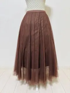 美品⭐️axes femme アクシーズ ロングスカート チュール エレガント
