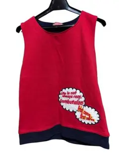 BETTY'S BLUE プリントタンクトップ　赤　新品　未使用