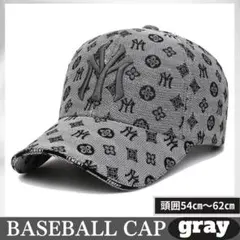 帽子 新品激レア NY モノグラム グレー CAP ストリート