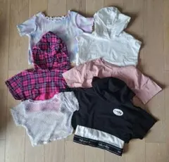 キッズダンス用　半袖トップス6枚セット/120㎝相当