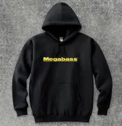 MEGABASS LOGO PARKA ブラック イエローロゴ