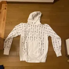 チャンピオン白パーカー裏起毛