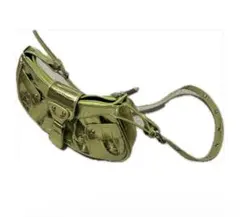 メタリックグリーン クロコダイル風 ショルダーバッグ 黄緑 Y2K