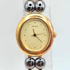 SEIKO セイコー 腕時計 1221-5790 オーバル ゴールド レディース