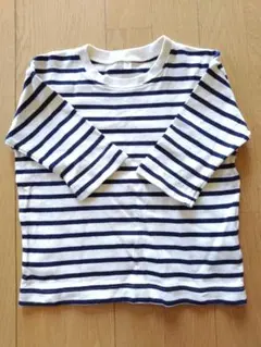 ストライプ柄 七分袖 Tシャツ 100~110cmのサムネイル
