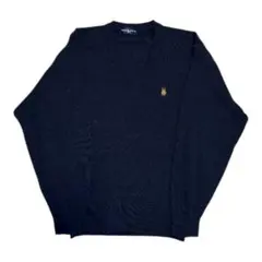 ポロ Vネックセーター ダークグレー ネイビー