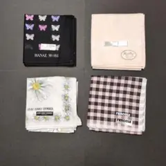 HANAEMORI 蝶柄ハンカチ他4枚セット