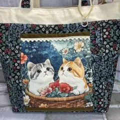 トートバッグ　cat ハンドメイド