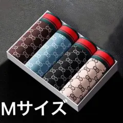 新品　M　前閉じ　抜群の伸縮性 メンズ 下着 ボクサーパンツ　4枚セット　激安