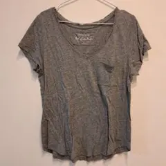 Abercrombie Tシャツ グレー L アバクロ Vネックのサムネイル