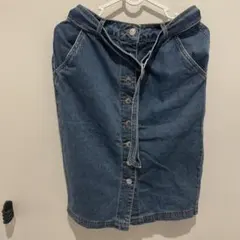 美品✨ベルト付きデニムタイトスカートのサムネイル