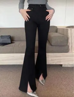 SHEIN DAZY フレアデニムパンツ