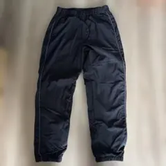 UNIQLO KIDS 裏地フリース ロングパンツ ブラック 140のサムネイル