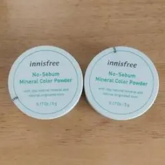 【 innisfree イニスフリー 】緑 ノーセバム ミネラルパウダー ２つのサムネイル