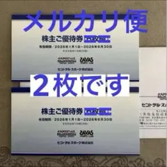 ★ セントラルスポーツ 有効期限2026.6.30 株主優待券 2枚 M50-2のサムネイル