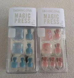 Dashing Diva Magic Press フット用ネイルチップ 2セット