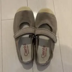 Cienta ベルクロワンストラップシューズ ベージュ