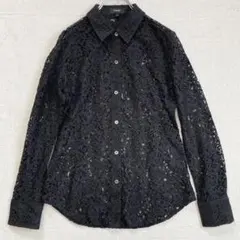 未使用級・近年モデル✨Theory　総レースシャツ　PERFECT FITTEDのサムネイル