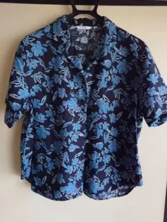 UMICO フラワープリント 半袖シャツ XL