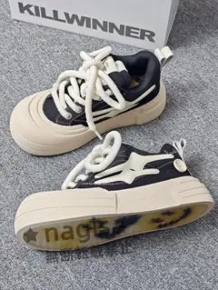 KILLWINNER“Smile life” 新品　スニーカー ブラック 36