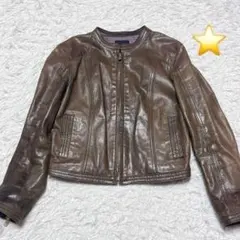 TOMORROWLAND collection 牛革シングルライダースジャケット