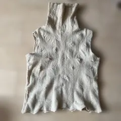 BUTAPANAノースリーブ タートルネックニット アイボリー