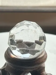 多面カット　水晶　25.6ミリ