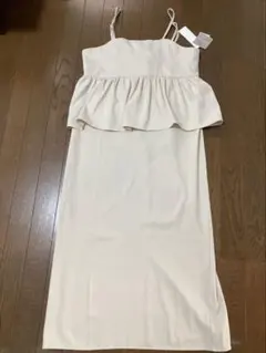 キャミワンピース フリル付き