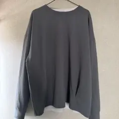 PLUS ONE グレー 長袖カットソー Lのサムネイル