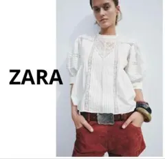 Zara ZW COLLECTION レースブラウス Mサイズ 美品
