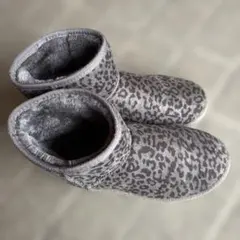 ヒョウ柄ショートブーツ Lサイズ