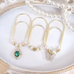 3点セット ペーパークリップ saving バインダー貯金 クリップ